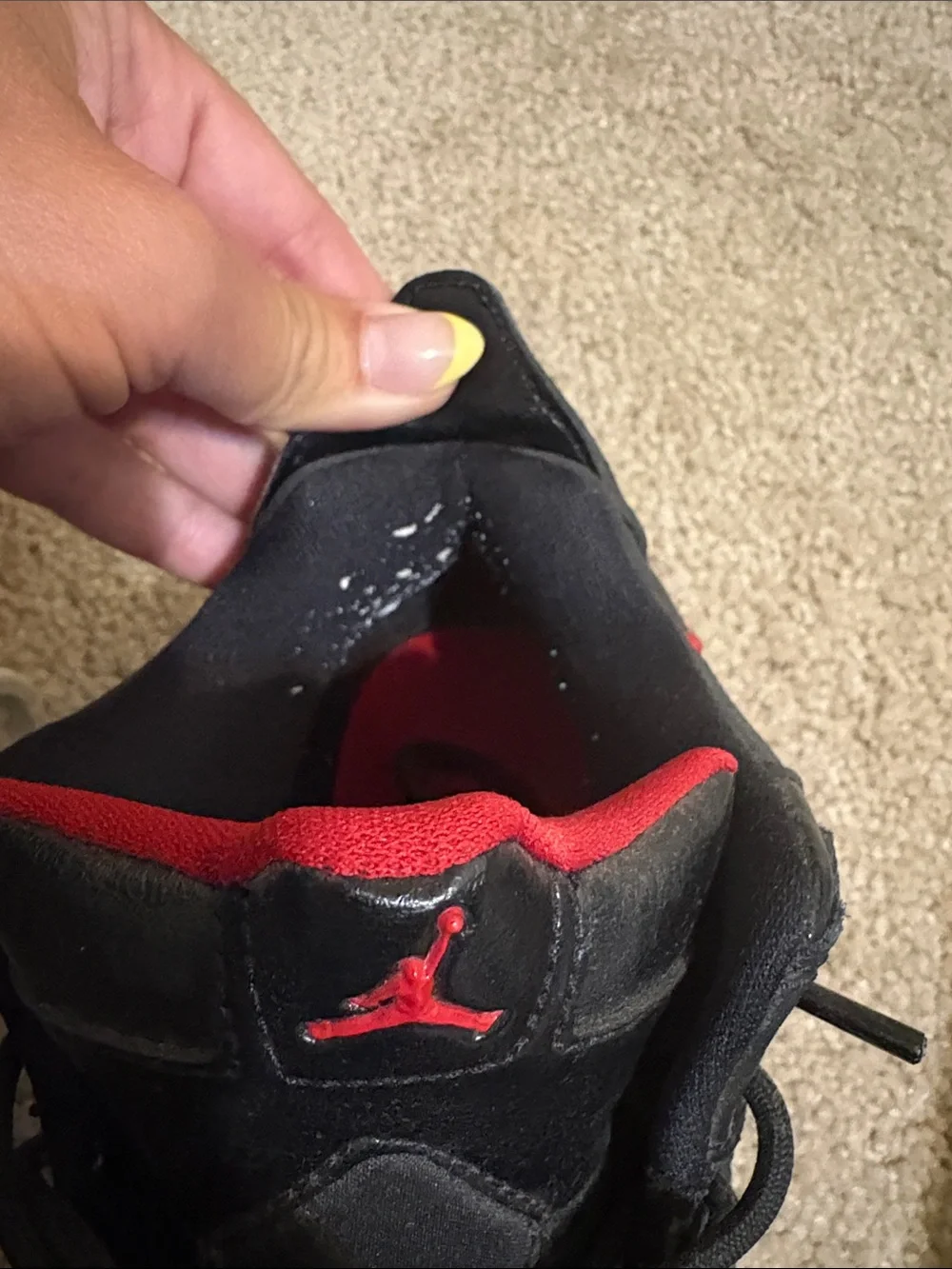 Nike Jordan Kids' Black and Red Basketball Shoes